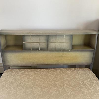 Mid-Century Modern Full-Size Bed Complete with Headboard and Footboard