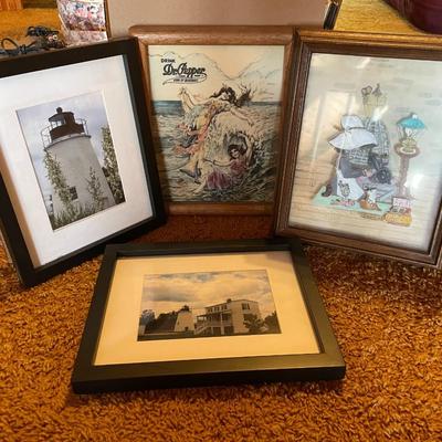 Lot of 4 Framed Paintings