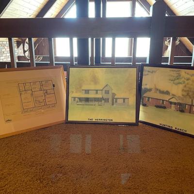 Lot of 3 Framed Art