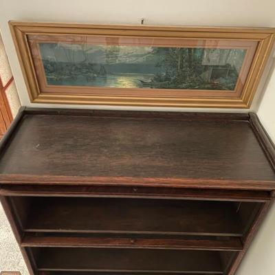 Antique Tiger Oak Barrister Bookcase