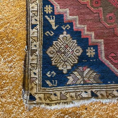 Antique Mini Turkish Rug