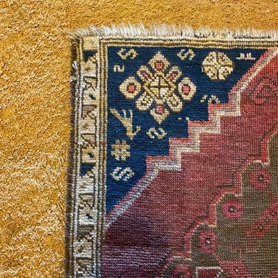 Antique Mini Turkish Rug