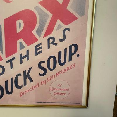 Vintage Movie Poster "The Four Marx Brothers Duck Soup"