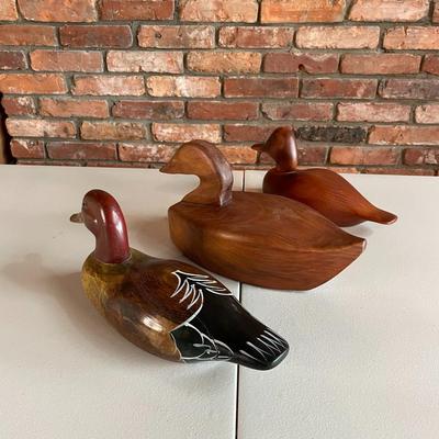 Lot of Decorative Duck Decoy Sculptures