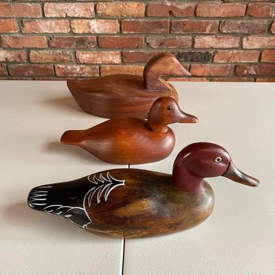 Lot of Decorative Duck Decoy Sculptures