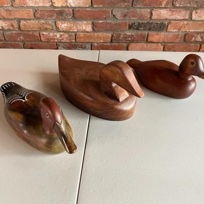 Lot of Decorative Duck Decoy Sculptures