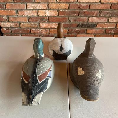 Lot of Duck Decoy Sculptures