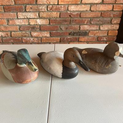 Lot of Duck Decoy Sculptures