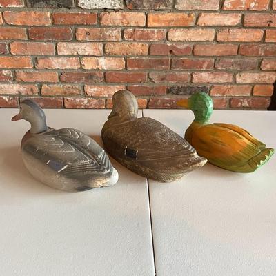 Lot of Decoy Duck Sculptures