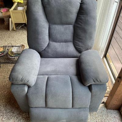 ONPNO - Blue/Gray Heated Massage Chair