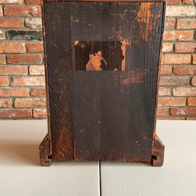 19th Century Antique Wood Framed Antique Rectangular Mantle Clock.