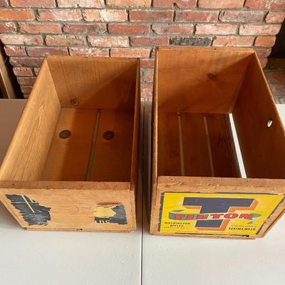 Vintage Wooden Produce Boxes