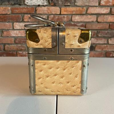 Vintage Borsa Bella Box Purse / Handbag/ Makeup Case - Made in Italy.