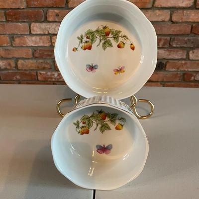 Royal Crown China Of Springtime / Japan Souffle bowl.
