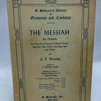 G. Schirmer's Editions of Oratorios & Cantatas 1912 The Messiah G.F. Handel