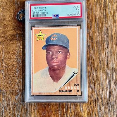 Lou Brock 1962 Topps Rookie Card