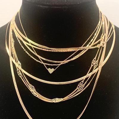 Huge 14k Gold Necklace Lot 48 grams!