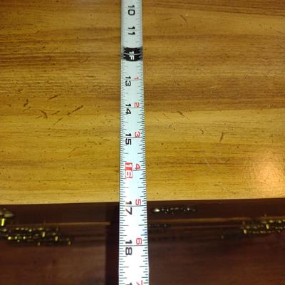 Wood Finish Three Drawer Dresser- Approx 30" x 17" x 31 1 /4" Tall (Choice A- Office)