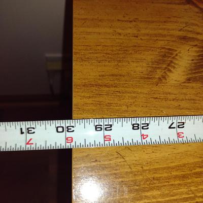 Wood Finish Three Drawer Dresser- Approx 30" x 17" x 31 1 /4" Tall (Choice B- PBR)