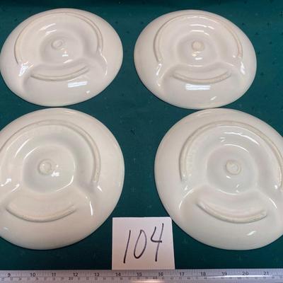 Vintage California Pottery Avocado Plates