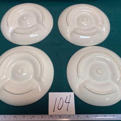 Vintage California Pottery Avocado Plates