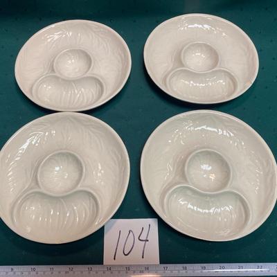 Vintage California Pottery Avocado Plates