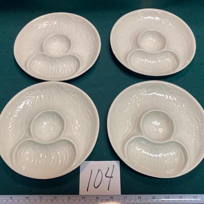 Vintage California Pottery Avocado Plates
