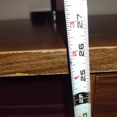 Laminate Wood Grain Finish 'L' Shaped Office Desk