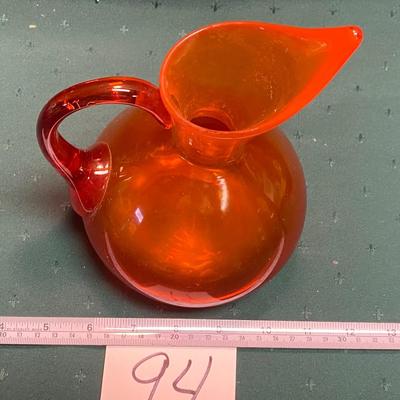 Vintage Blenko Art Glass Pitcher