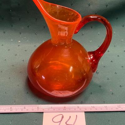 Vintage Blenko Art Glass Pitcher