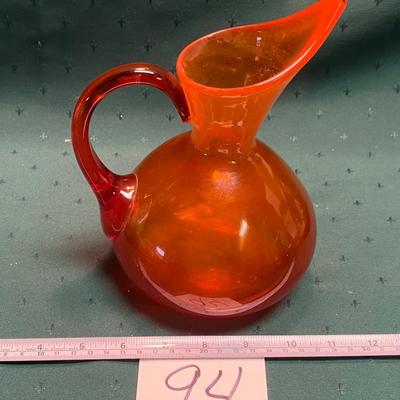 Vintage Blenko Art Glass Pitcher