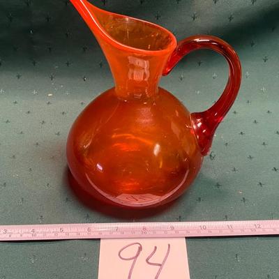Vintage Blenko Art Glass Pitcher
