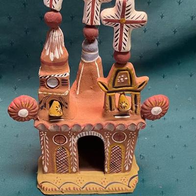 Vintage Mexican Folk Art Church