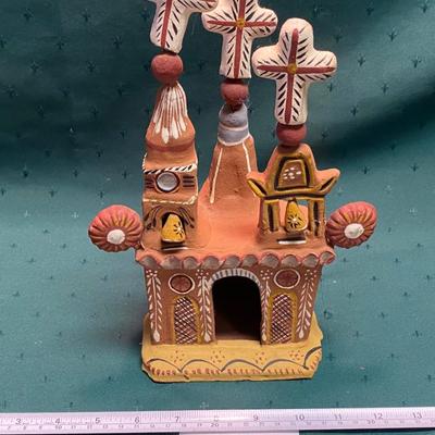Vintage Mexican Folk Art Church