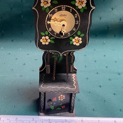 Vintage Miniature Grandfather Clock