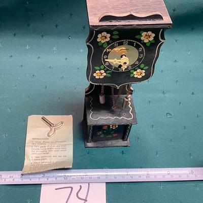 Vintage Miniature Grandfather Clock