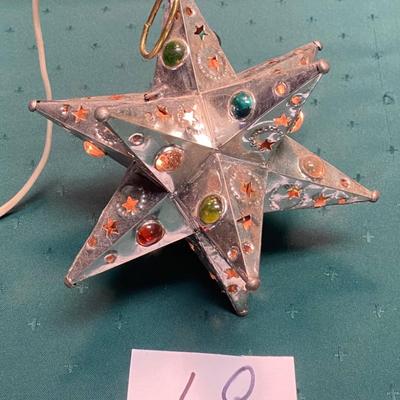 Vintage Mexican Folk Art Star Lantern