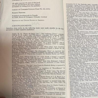 Vintage Poetry Books
