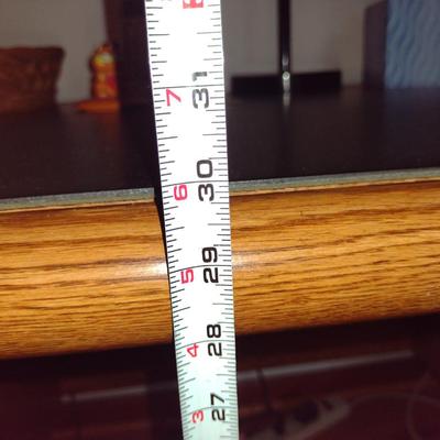 Laminate Wood Finish Desk- Approx 59 1/2" x 31" x 30" Tall