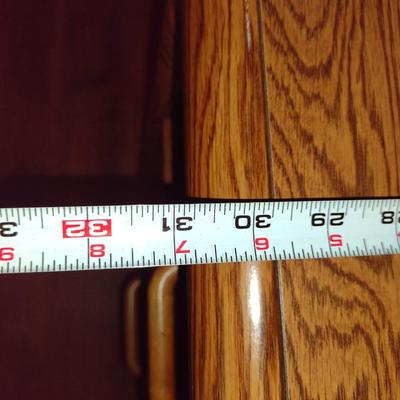 Laminate Wood Finish Desk- Approx 59 1/2" x 31" x 30" Tall