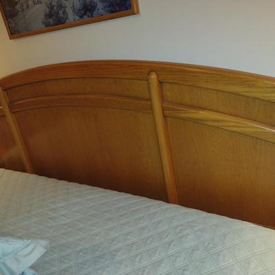 Lexington Solid Wood Headboard and Bed- King Size