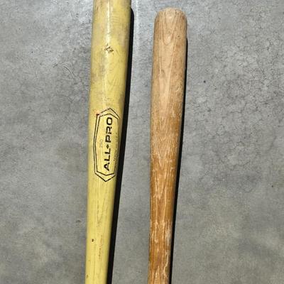 (2) Wooden Baseball Bats