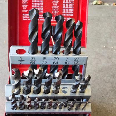 Drill Bits in Milwaukee Metal Case