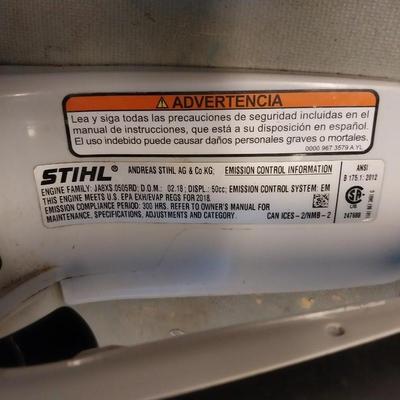 STIHL CHAINSAW IN CASE WITH EXTRA BLADE