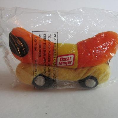 Weiner Mobile Plush Bean Bag and Spanish Brio Wood Car