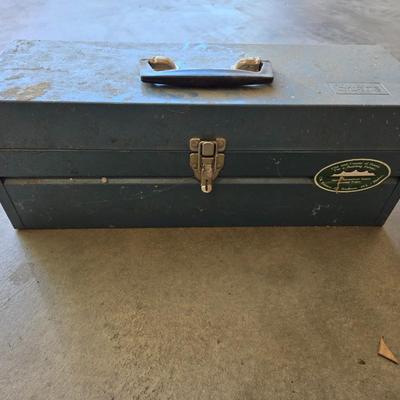 Metal Tool Box with Tray