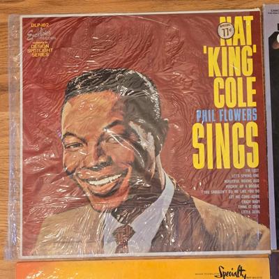 Little Richard, Charlie Pride, and Nat King Cole Albums