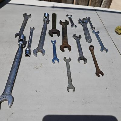 Vintage Wrenches of Various sizes