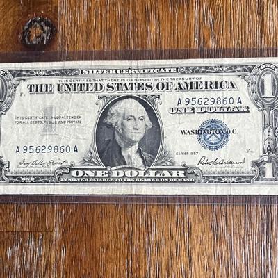 1957 One Dollar Silver Certificate