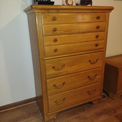 Lexington Solid Wood 5 Drawer Tall Dresser